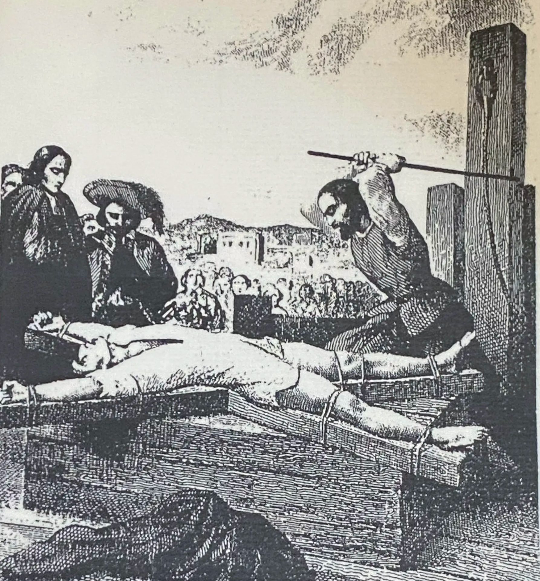 Supplice de la roue - Réalisé et offert par M. Pontier, Musée du désert
