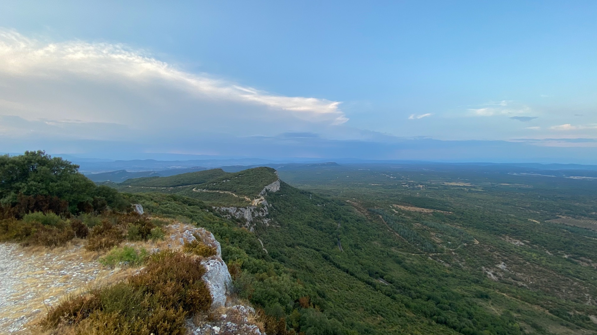 Vue à partir du sommet du mont Bouquet