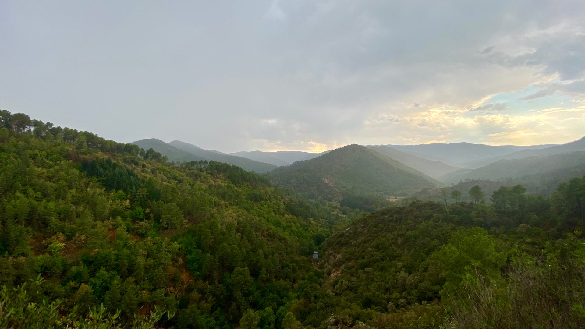 Landscape from the La Toutette lay-by, view west-southwest toward the Col du Pas.